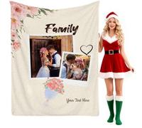 Aiebill Manta con foto de memoria personalizada, regalos para profesores, regalos para reuniones de vacaciones