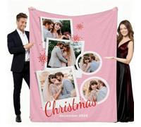 Aiebill Manta personal con foto personalizada, regalos para cumpleaños de papá, regalos de Año Nuevo