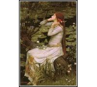 AiEiIiOiUi Kits de pintura de diamantes 5D DIY Ophelia de John William Waterhouse Pintura de diamantes para decoración de pared del hogar, regalos de cumpleaños para adultos