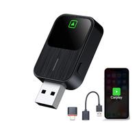Aieloar Adaptador Carplay Inalámbrico, Wireless CarPlay Dongle Convierte Adaptador Carplay con Cable a Inalámbrico Plug & Play, Conexión Rápida y Fácil Instalación
