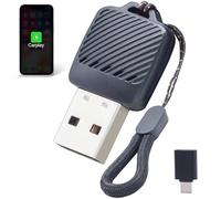 Aieloar Adaptador inalámbrico CarPlay UK para iPhone, adaptador inalámbrico Carplay con conexión rápida, tamaño micro