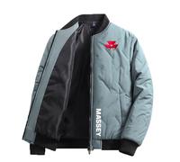 Aienviaoe Down Jacket Chaqueta acolchada MAS-SEY FER-GUSON, Abrigo con capucha Otoño Invierno, Hombre Chaquetas Invierno De Montaña, lluviosos(Green,L)