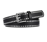 AIEOE Cinturón Unisex de Mujer con Tachuelas Cinturón de Cuero PU Punk Western Cowgirl Hip Hop Y2K 2.8 * 107 cm