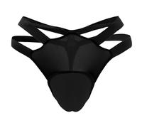 AIEOE Gaff Panty Crossdresser Ocultar Carta Elástica Transgénero Tanga Vendaje Gaff Ropa Interior M L, Negro , L