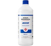 AIESI® Agua Oxigenada Ph.Eur. desinfectante (1000 ml) con tapa de seguridad para niños, Made in Italy