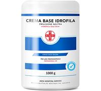 AIESI® Crema Base hidrófila (1 kg), Crema hidratante reestructurante para rostro y cuerpo ideal para piel seca, Uso farmacéutico, cosmético y dermatológico, Made in Italy
