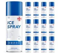 AIESI® Hielo Spray instantáneo con MENTOL lata de 400 ml ICE SPRAY (Paquete de 12 piezas), Clásico, Made in Italy