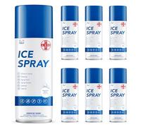 AIESI® Hielo Spray instantáneo con MENTOL lata de 400 ml ICE SPRAY (Paquete de 6 piezas), Clásico, Made in Italy