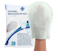 AIESI® Manoplas Jabonosas desechables impermeable con esponja suave (Paquete de 20 piezas), Delicadamente perfumado, Sin enjuague