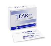 AIESI® Schirmer Test tiras oftálmicas estériles para prueba de volumen lagrimal TEAR STRIPS (Paquete de 100 Piezas)