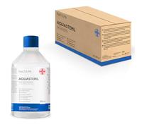 AIESI® Solución salina fisiológica para lavado e irrigación nasal 250 ml estéril con tapón AQUASTERIL (Envase de 20 piezas), Cloruro de sodio 0,9%