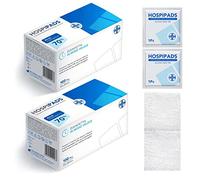 AIESI® Toallitas desinfectantes a base de alcohol isopropílico al 70% dimensiones 65x30 mm empaquetado individualmente (Paquete de 200 piezas) HOSPIPADS