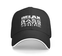 AIETPOIJ Relax The Bajista está aquí Bajista Bajista Bajo Eléctrico Clave de FA Gorra de Béisbol Sombreros Hombre Mujer