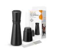 Aieve WDT Tool Espresso, herramienta de distribución de metal con 10 agujas de acero inoxidable de 0,4 mm, agitador de espresso, distribuidor de café, mango y soporte de aleación de aluminio con 10