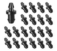 AIEX 100 Piezas Tapones de Riego por Goteo, 6mm Tapones para Manguera de Riego por Goteo Riego por Goteo Accesorios para el Hogar Jardín Césped (Negro)