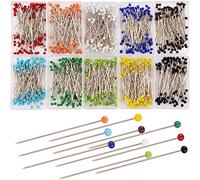 AIEX 1000 Piezas Alfileres de Costura Alfileres con Cabeza de Colores Pines de Cabeza para Manualidades de Costura DIY Modista (38mm)