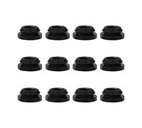 AIEX 12 Piezas Ojales de Goma para Estufa de Caravana, Negro Taco Gomas para Parrilla Cocina Protectores Stove Grommet de Goma para Estufa de Caravana Compatible con Magic Chef