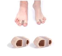 AIEX 2 piezas Separadores de Dedos de Juanetes para Dedos Superpuestos, Separadores de Dedos de Gel con 2 Bucles, Separadores de Dedos de los Pies Corrector de Juanetes para Mujeres y Hombres