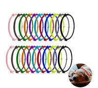 AIEX 24 Piezas Collar Identificación Cachorro, Collares para Cachorros Recien Nacidos Collares para Cachorros para Identificación de Perros y Gatos Recién Nacidos