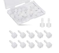 AIEX 30 Piezas Adaptador de Jeringa, Transparente Macho Luer Lock 1/8 kit Deconectores luer Lock a Adaptador de Acoplador de Jeringa