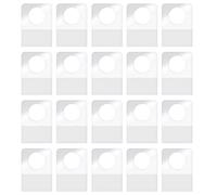 AIEX 32×22 mm Hang Tabs, 300 pez. Hanging Tab Transparentes para Productos Lengüetas Colgantes con Adhesivo Etiquetas de Exhibición para Artículos de Venta Exhibición Minorista de Tienda