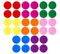 AIEX 32 piezas 15.2cm Círculos Borrables en Seco, Desmontable Colorido Vinilo Alinear Puntos, Piso Pegatinas Calcomanías Formas Marcadores Para Aula Mesas Oficinas Cuadros Blancos Paredes