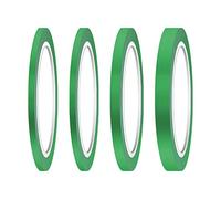 AIEX 4 Rollos Fine Line Tape, 3/6/12,6mm Adhesiva Cinta de Carrocero Cinta Pintor de Colores Cinta Enmascarar para Modelismo Coche Manualidades y Artes Decoración Escuela Oficina (Verde)