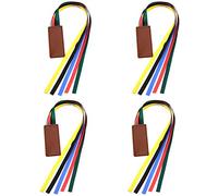 AIEX 4 Unidades Marcapaginas De Cinta Cuero Sintético Marcapaginas Con 5 Cintas De Colores Marcadores De Libros Para Libros Biblia Novedosa