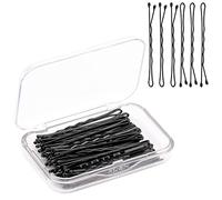 AIEX 50 piezas Kit de horquillas para el cabello, pinzas para el cabello, pinzas para el cabello, pinzas para el cabello, para mujeres, niñas y peluquería, color negro