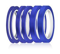 AIEX 6 Rollos Adhesiva Cinta, 3/6/12,6 mm Ancho Cinta de Carrocero Cinta Pintos Cinta Enmascarar Modelismo para Automoción Coche Escuela Oficina Proyectos de Bricolaje (Azul)