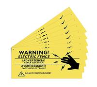 AIEX 8 Piezas Señales De Advertencia De Cerca Eléctrica Señales De Peligro De Precaución De Plástico De 26x11cm Señal De No Tocar Ni Trepar