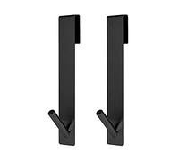 AIEX - Ganchos de puerta de ducha (2 unidades, 18 cm, acero inoxidable)