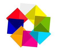 AIEX Hojas de Celofán de Colores Transparentes Para Dulces, 19 cm x 19 cm Tamaño, 8 Colores