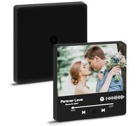 AIFLM Imán de Refrigerador con Música Personalizado Reproductor de Música con Foto San Valentín Spotify Portada del Álbum Puede Reproducir Canciones Regalo para Parejas Navidad San Valentín