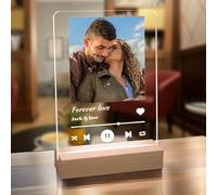 AIFLM Placa Spotify Personalizada - Lampara Personalizada con Foto - Regalos Originales Parejas Novio Novia - Regalo Personalizado para Mujer Amiga - Ideas Regalos san Valentin Cumpleaños