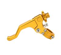 AIFOCER Maneta embrague corta para acrobacias 7/8" y 22 mm, compatible con Suzuki RM85, RM125, RM250, RMZ250,RMZ450, RMX250R,RMX250S,DRZ400R,DRZ400S DR250R pinza freno(Gold)