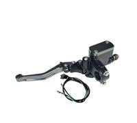 AIFOCER Palanca bomba hidráulica universal cilindro embrague freno delantero motocicleta 7/8" 22mm compatible con Honda pinza freno(Grey Left)