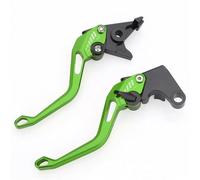 AIFOCER Palanca de freno motocicleta compatible con Ducati Supersport/S 2017-2018. Palancas embrague ajustables CNC pinza freno(Green Lever Set)
