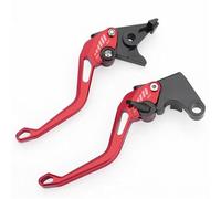 AIFOCER Palanca de freno motocicleta compatible con Ducati Supersport/S 2017-2018. Palancas embrague ajustables CNC pinza freno(Red Lever Set)