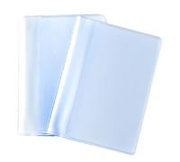 Aifrymne Paquete de 2 insertos de plástico transparente para tarjetas de crédito, portatarjetas de PVC duradero con 10 páginas, 20 ranuras y 10 páginas, 10 ranuras, tamaño estándar de 9,5 x 6,5 cm