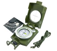 aiGear Brújula de Navegación Militar Impermeable/Brújula Hiking Survival | Brújula de Orientación con Navegación Nocturna Senderismo Escalada Ciclismo Actividades al Aire Libre