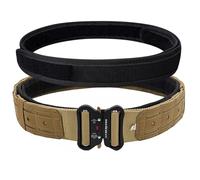 aiGear Cinturón Táctico | Cinturón de Combate MOLLE Para Hombre | Servicio Ajustable | Diseñado Para Actividades Militares al Aire Libre | Cintura 88-105 cm(TBK-41M)