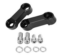 Aigend Extensor de Espejo Retrovisor de Motocicleta, Kit de Adaptador de Espejo Retrovisor de Motocicleta de 2 Pcs 4 mm y 3 mm Riser Mount Extender