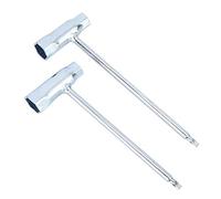 Aigend Llave de bujía, 2 Piezas Llave de Llave de bujía con Mango en T Llave de Tubo T27 Compatible con STIHL TS400 TS350 TS360