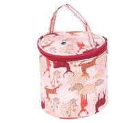 Aigid Bolsa de Almacenamiento para Tejer, Bolsa de Almacenamiento de Hilo portátil, Bolsa de Mano organizadora de Hilo, Bolsa de Ganchillo de Hilo Redondo para Hilos(pequeño)