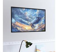 Aigle à tête Blanche Volant Dans le Ciel Bleu Puzzle 1000 Piezas Desafío Impossible Bêtes fantastiques Rompecabezas para Adultos Aliviar Estrés Decoración Hogar 3D Maquetas Construir 1000 PCS