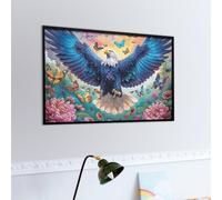 Aigle à tête Blanche Volant Dans le Ciel Bleu Puzzle 1000 Piezas Regalo Ideal Original Faune paysagère rêveuse Rompecabezas 3D Obra De Arte para Hombres Y Mujeres DIY Creativo Aliviar Estrés 1000 PCS