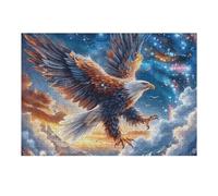 Aigle à tête Blanche Volant Dans le Ciel Bleu Puzzle 300 Piezas Educativo 3D Familiar Animal de compagnie Rompecabezas para Familia Desafío Intelectual DIY Creativo Decoración Hogar 300 PCS