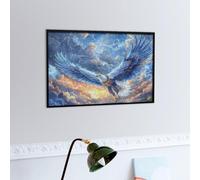 Aigle à tête Blanche Volant Dans le Ciel Bleu Puzzle 300 Piezas Impossible Creativo Único Bêtes fantastiques Rompecabezas 3D Obra De Arte para Toda La Familia Juguete Educativo Decoración 300 PCS