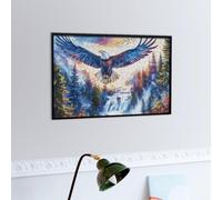 Aigle à tête Blanche Volant Dans le Ciel Bleu Puzzle 300 Piezas Regalo Familiar Faune paysagère rêveuse Rompecabezas 3D Obra De Arte para Hombres Y Mujeres DIY Creativo Aliviar Estrés 300 PCS